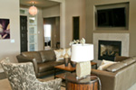 Beach & Coastal House Plan Living Room Photo 05 - Eton Sound Contemporary Home 011D-0341 - Search House Plans and More
