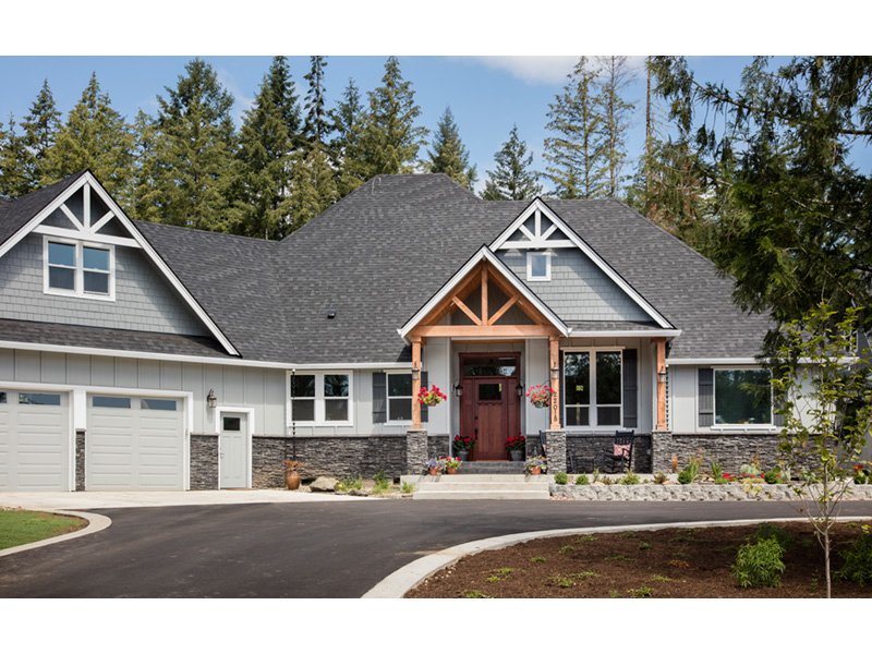 Modern House Plan Front Photo 03 - Hyatt Contemporary Ranch Home 011D-0343 - Search House Plans and More