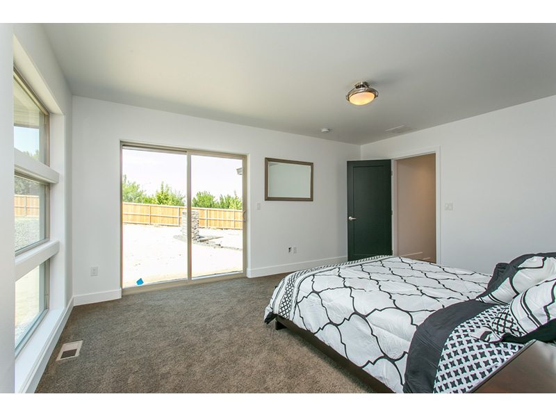 Modern House Plan Master Bedroom Photo 05 - Hyatt Contemporary Ranch Home 011D-0343 - Search House Plans and More