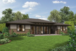 Modern House Plan Rear Photo 01 - Flora Canyon Ranch Home 011D-0344 - Search House Plans and More