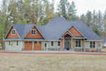 Rustic Home Plan Front Photo 03 - Craftsman Ranch House | One Story Craftsman House Plan