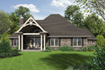 Craftsman House Plan Rear Photo 02 - Barbary Craftsman Home 011D-0346 - Search House Plans and More