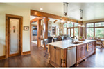 Luxury House Plan Kitchen Photo 04 - Leigh Lane Rustic Country Ranch House - Shop House Plans and More