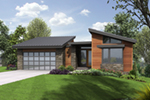 Mountain Home Plan Front of House 011D-0351