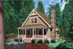 Craftsman House Plan Front Photo 01 - Copper Creek Rustic Cabin 011D-0359 | House Plans and More