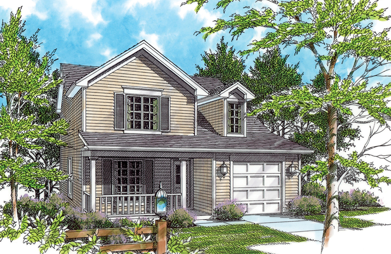 Country House Plan Front of Home - Ramsey Park Country Home 011D-0368 - Shop House Plans and More