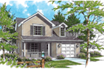 Traditional House Plan Front of House 011D-0368