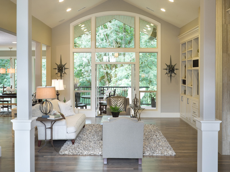 Luxury House Plan Great Room Photo 03 - Verbena Hill Craftsman Home 011D-0417 - Shop House Plans and More