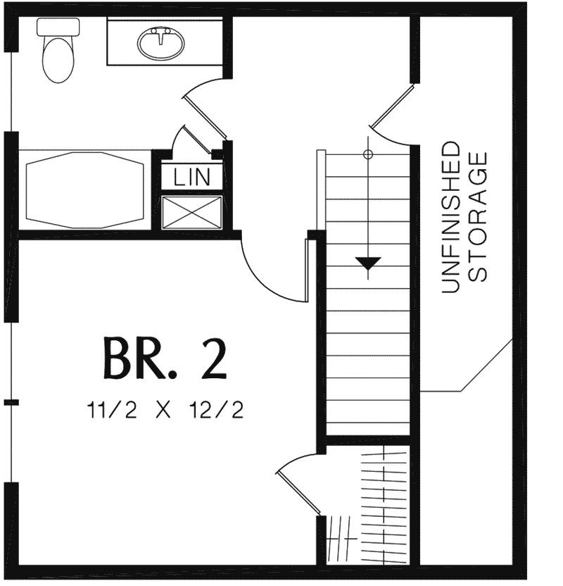 Country House Plan Second Floor - Sage Creek Country Home 011D-0434 - Shop House Plans and More