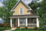 Arts & Crafts House Plan Front of House 011D-0446