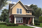 Arts & Crafts House Plan Front of House 011D-0485