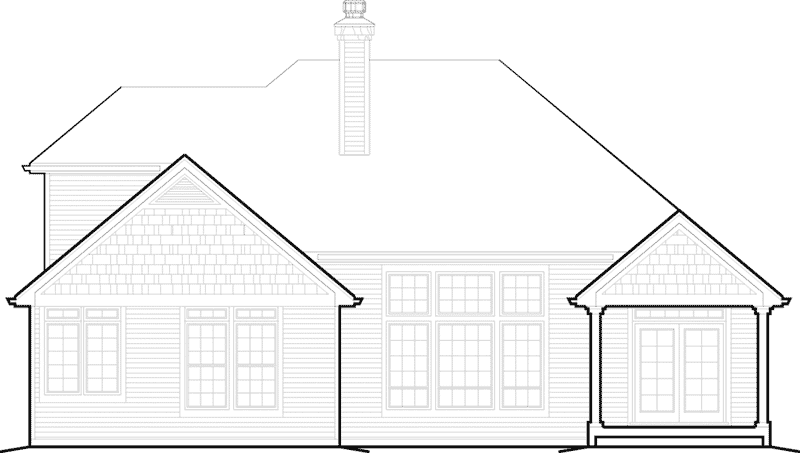 Arts & Crafts House Plan Front Elevation - Gladwick Country Home 011D-0507 - Search House Plans and More