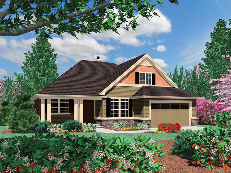 Arts & Crafts House Plan Front Photo 05 - Gladwick Country Home 011D-0507 - Search House Plans and More