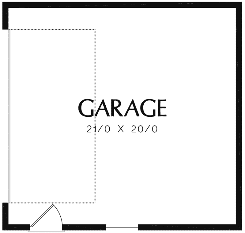Country House Plan Garage Floor Plan - Melba Grove Country Home 011D-0508 - Shop House Plans and More
