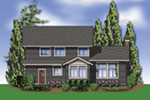 European House Plan Rear Photo 01 - Northcreek Lane Craftsman Home 011D-0516 - Shop House Plans and More
