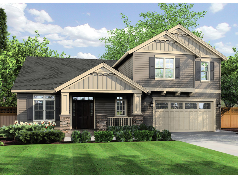 Craftsman House Plan Front Photo 01 - Putnam Lane Craftsman Home 011D-0517 - Shop House Plans and More