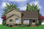 Craftsman House Plan Rear Photo 01 - Putnam Lane Craftsman Home 011D-0517 - Shop House Plans and More