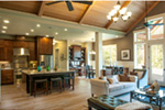 Mountain House Plan Living Room Photo 02 - Wrights Creek Craftsman Home 011D-0526 - Shop House Plans and More