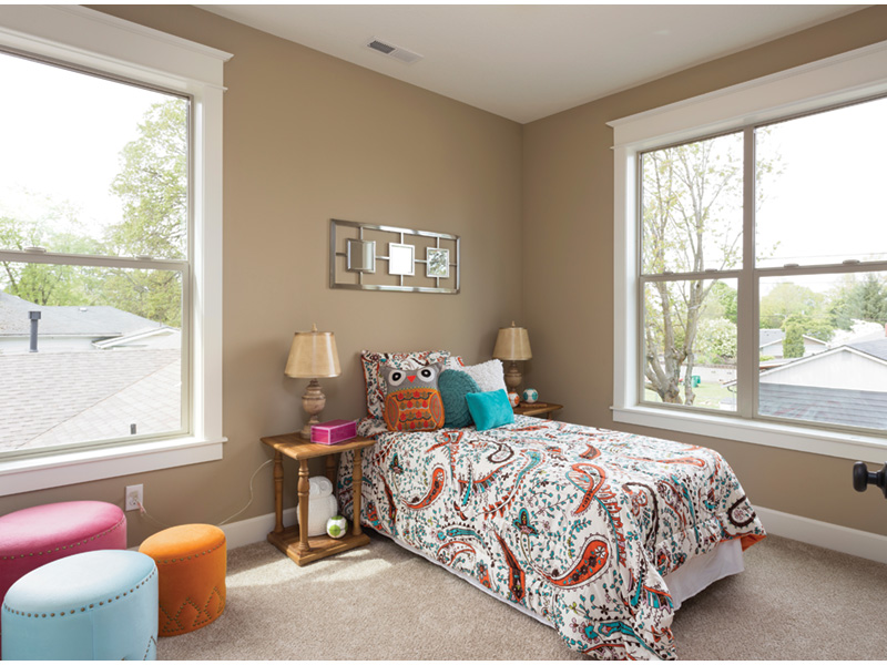 Arts & Crafts House Plan Bedroom Photo 02 - Lucy Hill Narrow Lot Home 011D-0542 - Shop House Plans and More