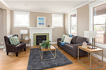 Arts & Crafts House Plan Family Room Photo 02 - Lucy Hill Narrow Lot Home 011D-0542 - Shop House Plans and More