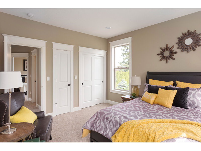 Arts & Crafts House Plan Master Bedroom Photo 02 - Lucy Hill Narrow Lot Home 011D-0542 - Shop House Plans and More