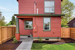 Arts & Crafts House Plan Rear Photo 02 - Lucy Hill Narrow Lot Home 011D-0542 - Shop House Plans and More