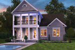 Traditional House Plan Rear Photo 01 - Elsworth Southern Home 011D-0564 - Search House Plans and More