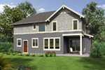 Craftsman House Plan Rear Photo 01 - Cork Hollow Craftsman Home  011D-0574 | House Plans and More