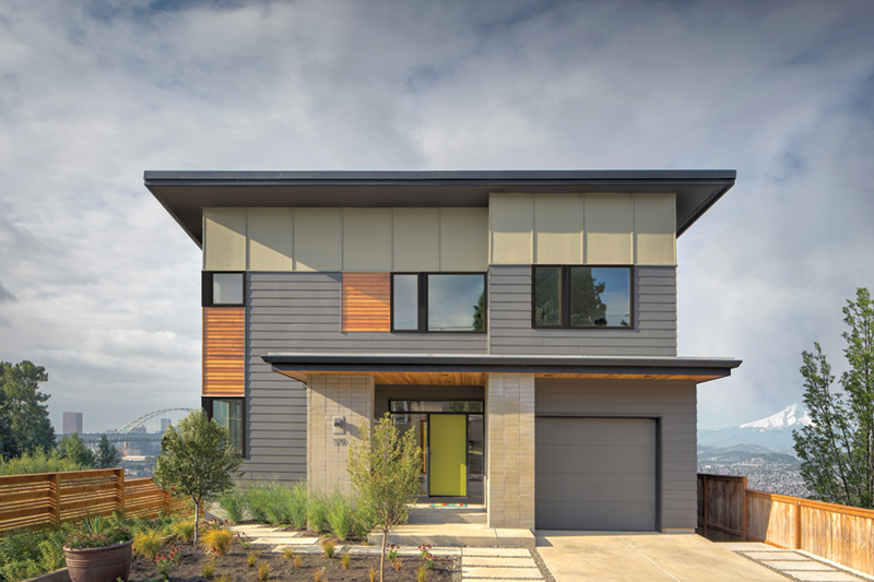 Waterfront House Plan Front of Home - DuPont Modern Home 011D-0586 - Search House Plans and More