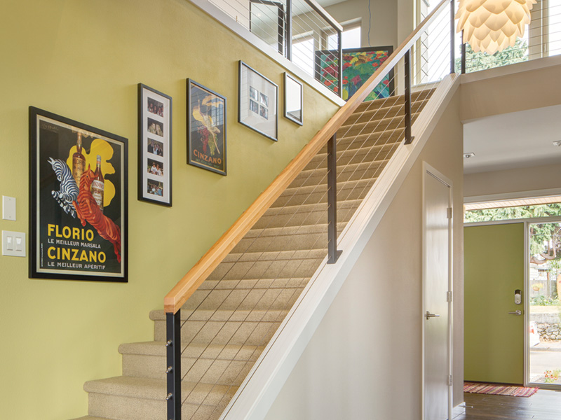 Waterfront House Plan Stairs Photo 01 - DuPont Modern Home 011D-0586 - Search House Plans and More