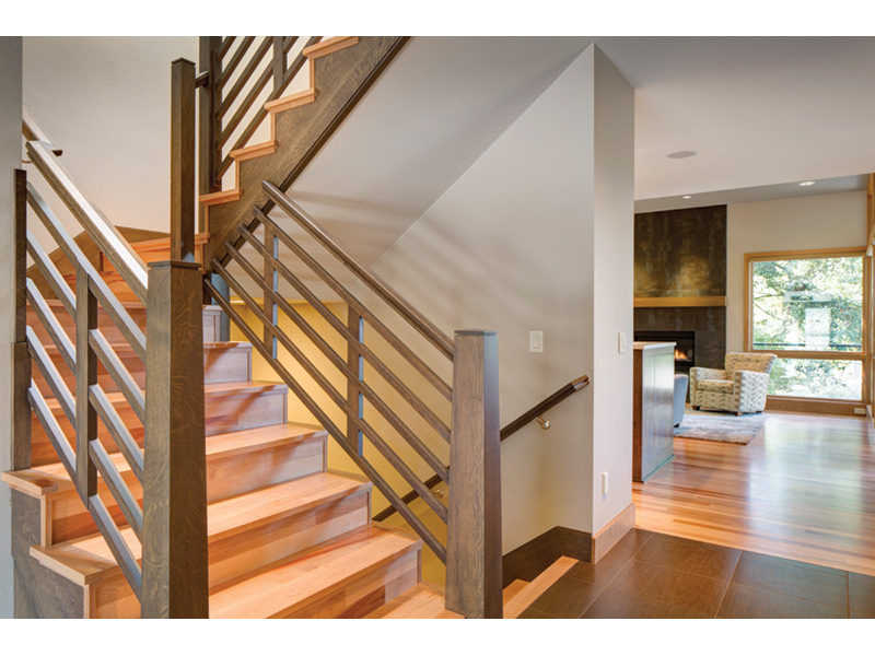 Modern House Plan Stairs Photo 02 - Modern Home Floor 011D-0588 - Search House Plans and More