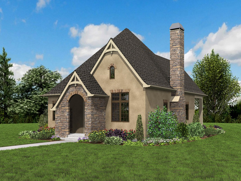 Cabin & Cottage House Plan Front Photo 04 - Boyle European Cottage Home 011D-0591 - Search House Plans and More