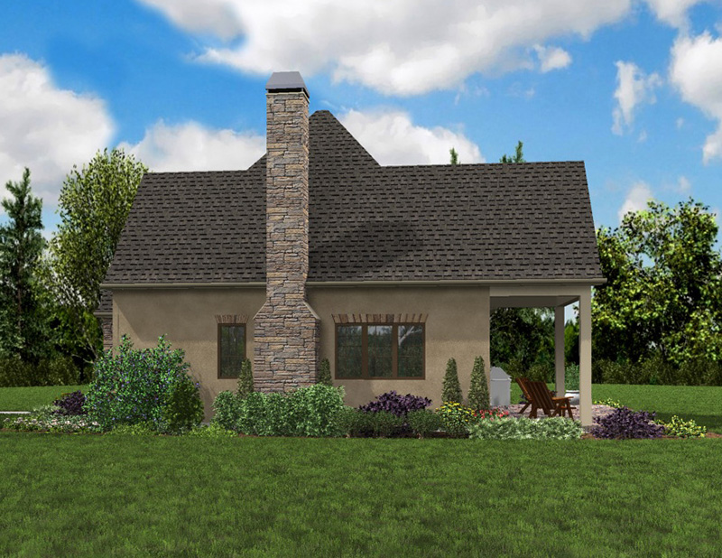Cabin & Cottage House Plan Side Photo 03 - Boyle European Cottage Home 011D-0591 - Search House Plans and More