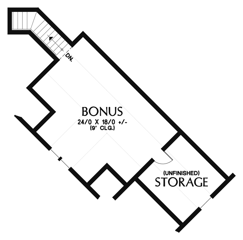 Victorian House Plan Bonus Room - Geneva Lane Craftsman Home 011D-0606 - Search House Plans and More