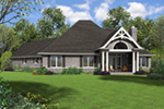 Victorian House Plan Rear Photo 01 - Geneva Lane Craftsman Home 011D-0606 - Search House Plans and More