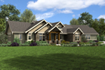 Mountain House Plan Front of House 011D-0607