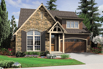 Mountain Home Plan Front of House 011D-0626