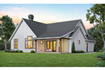 Beach & Coastal House Plan Rear Photo 01 - Mercer Way Modern Farmhouse 011D-0627 - Shop House Plans and More