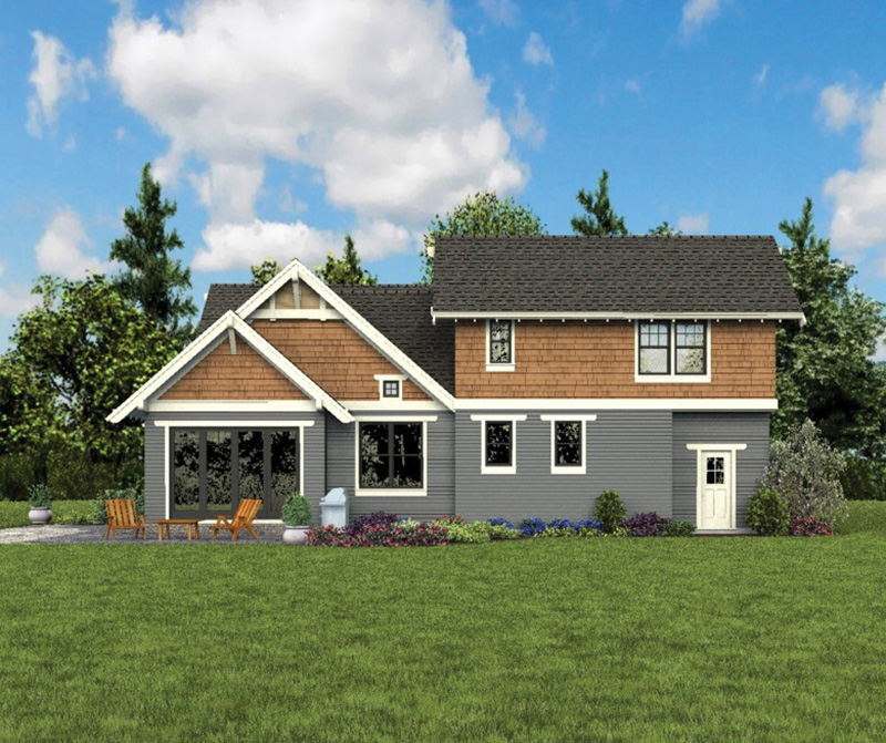 Country House Plan Rear Photo 06 - Johnstone Bungalow Home 011D-0647 - Search House Plans and More