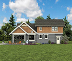 Shingle House Plan Rear Photo 06 - 011D-0647 | House Plans and More