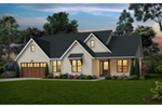 Prairie House Plan Front of House 011D-0650