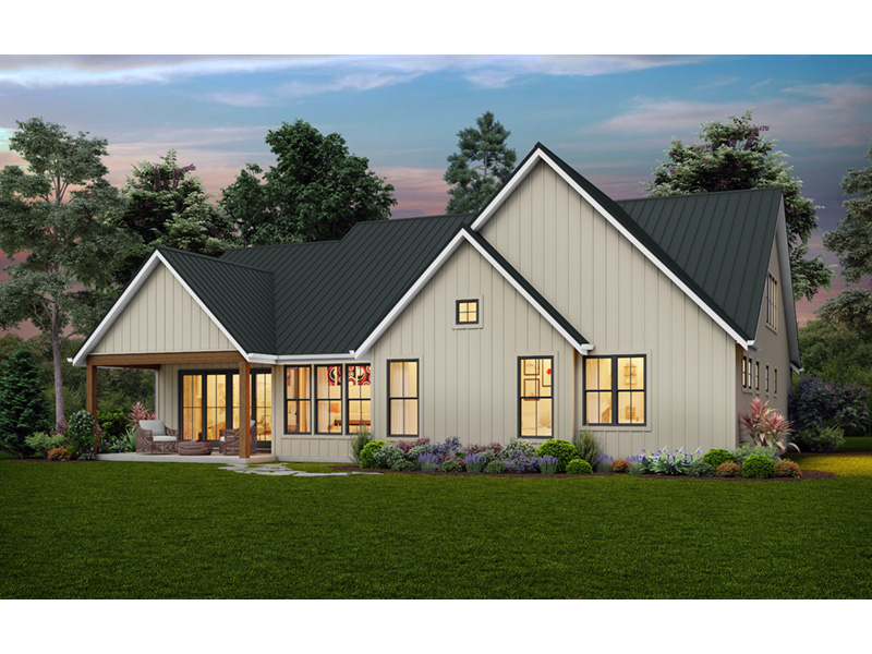 Ranch House Plan Rear Photo 01 - 011D-0650 | House Plans and More