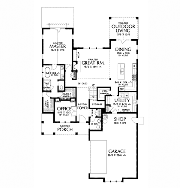 Florida Home Plan First Floor 011D-0651