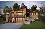 Mountain House Plan Front of House 011D-0655