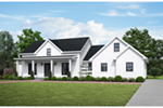 Modern House Plan Front of House 011D-0661