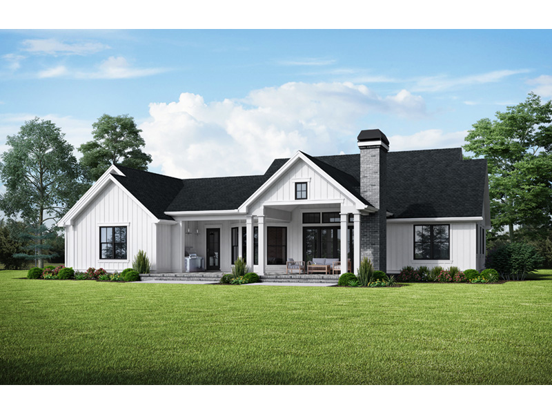 Southern House Plan Rear Photo 01 - Perry Hill Modern Farmhouse 011D-0661 - Shop House Plans and More