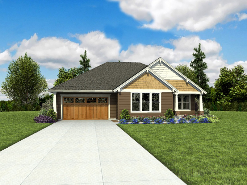 Ranch House Plan Front Photo 01 - 011D-0665 | House Plans and More
