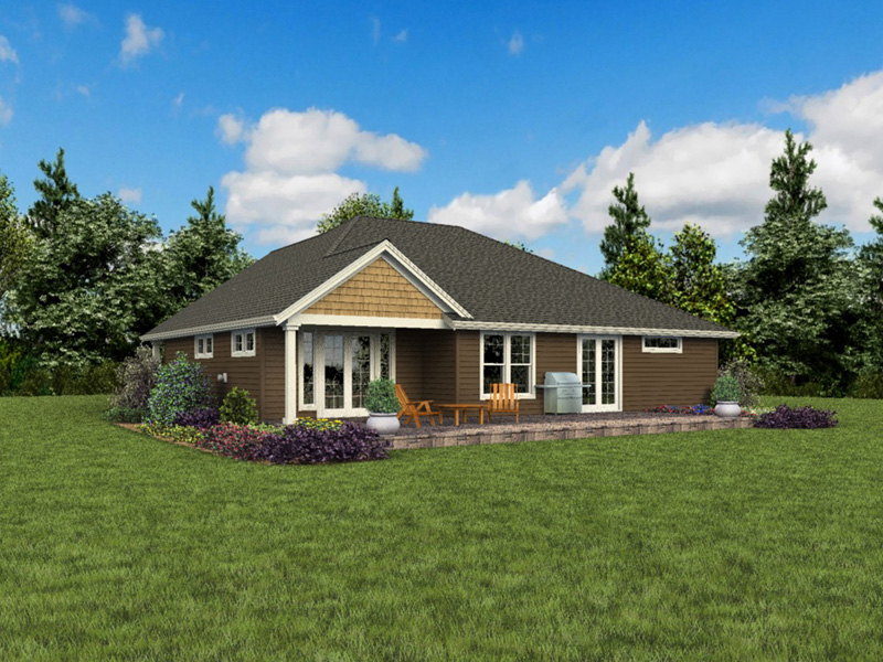 Ranch House Plan Front Photo 07 - 011D-0665 | House Plans and More