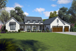 Modern House Plan Front of House 011D-0666