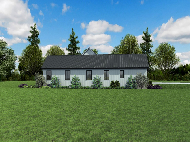 Modern Farmhouse Plan Side View Photo 01 - 011D-0666 - Shop House Plans and More
